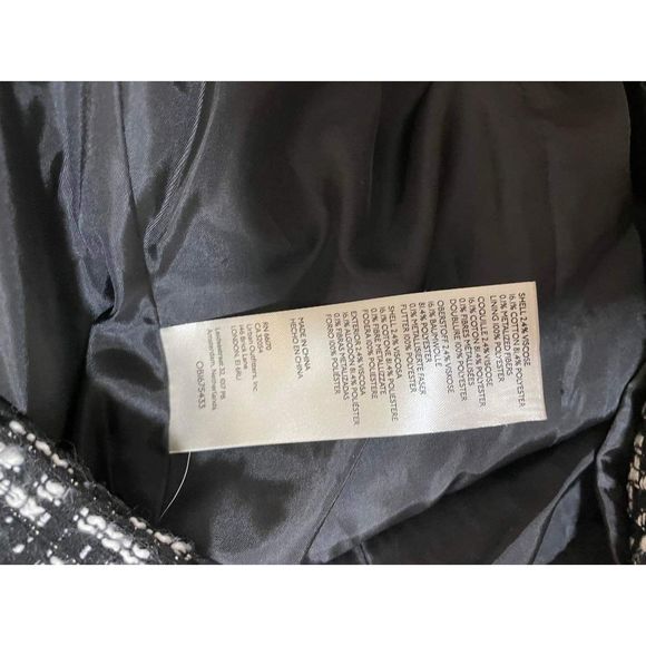 Anthropologie x Maeve Double-Breasted Tweed Jacket Size L - Picture 10 of 11